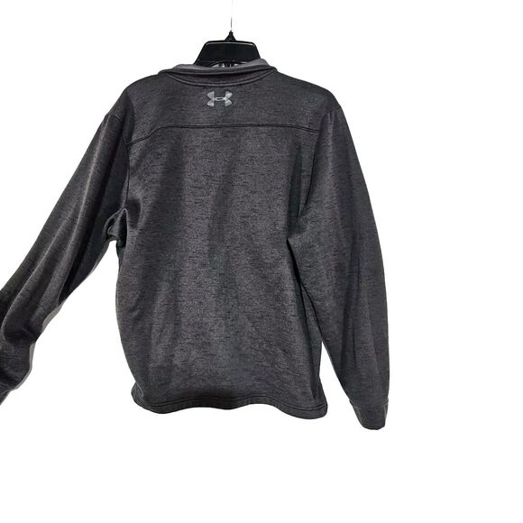 Under Armour Sweatshirt Adult Men Size L Gray 1/4 Zip Long Sleeve Golf Pullover - Picture 3 of 4